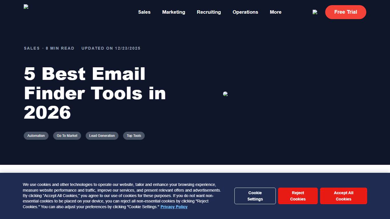 5 Best Email Finder Tools: Free & Professional Email Finders (2026)